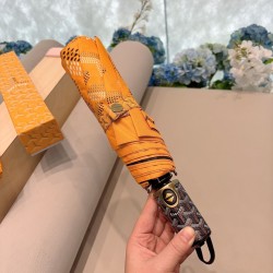 Полностью автоматический складной зонт (3 сложения) от солнца и дождя, антиуверенная защита UPF 50+, ветрозащитный-желтый Полностью автоматический складной зонт (3 сложения) от солнца и дождя, антиуверенная защита UPF 50+, ветрозащитный-желтый